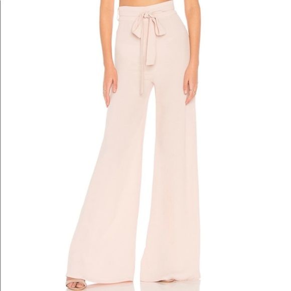 Flynn Skye Pants - Flynn Skye Penelope Pink Wide Leg Palazzo Pants M